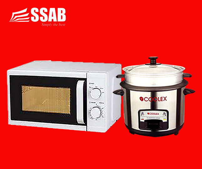 COOLEX MICROWAVE 20L / COOLEX RICE COOKER 1.5L 8 CUP WITH STEAMER "PICK UP AT SSAB MEGA STORE TOGAFUAFUA ONLY" - 1