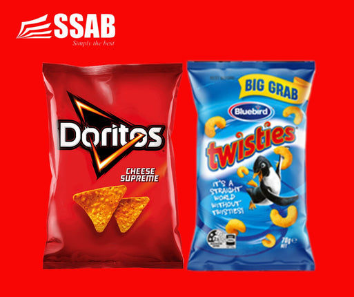 BLUEBIRD TWISTIES 70G DORITOS THAI SWEET CHILLI 80G "PICK UP AT SSAB BARGAINS SINAMOGA ONLY" - 1