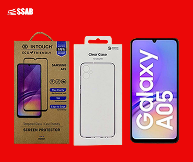 Samsung Galaxy A05 PHONE + PHONE CASE + PHONE PROTECTOR "PICK UP AT SSAB MEGA STORE TOGAFUAFUA" - 1