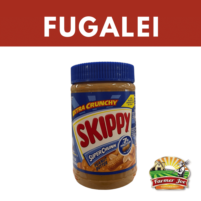 Skippy Super Chunk Peanut Butter 16.3oz "PICKUP FROM FARMER JOE SUPERMARKET FUGALEI ONLY"