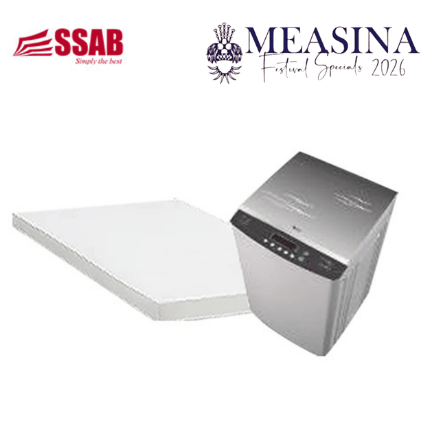 3 Inch Foam Mattress Covered Single/Cleanex Washing Machine 10kg