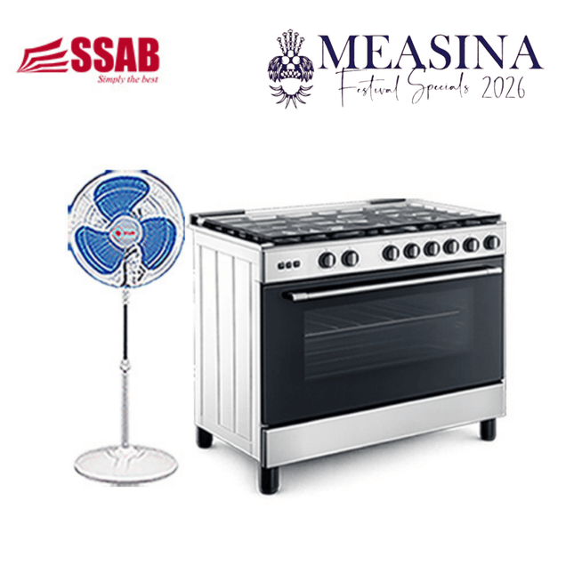 Coolex 16 Stand Fan White Fan/Coolex Full Gas 5 Burner