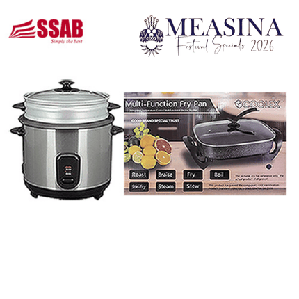 Coolex Electric Frypan/Gevi Rice Cooker 1.8L