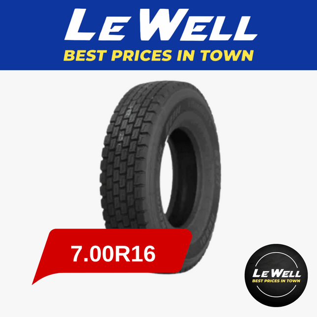 Car Tyre 7.00R16 (PICK UP FROM LE WELL COMPANY SAVALALO ONLY)