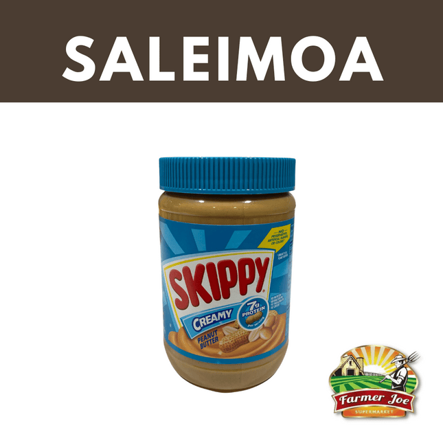 Skippy Creamy Peanut Butter 28oz  "PICKUP FROM FARMER JOE SUPERMARKET SALEIMOA ONLY"