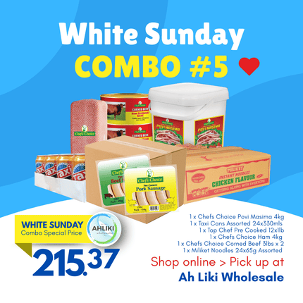 White Sunday Combo #5 "PICKUP FROM AH LIKI WHOLESALE"