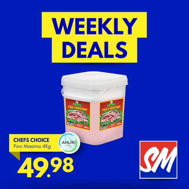 Chefs Choice Povi Masima 4kg Pail "PICKUP FROM AH LIKI WHOLESALE"