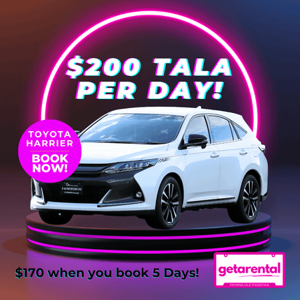 Toyota Harrier 5 Seater SUV - Rental Car Price Per Day [3 DAY MINIMUM] Please contact us first