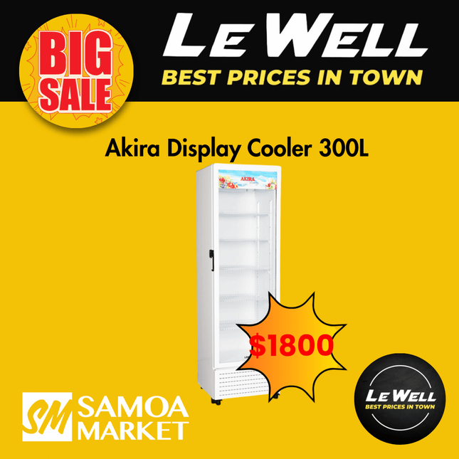 Akira Display Cooler 300L (PICK UP FROM LE WELL COMPANY SAVALALO ONLY)