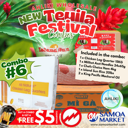 Teuila Festival Combo #6 *$5 FREE CASHPOWER PROMO* "PICKUP FROM AH LIKI WHOLESALE"