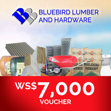 Bluebird Lumber Gift Voucher WS$7,000 "PICKUP FROM BLUEBIRD LUMBER & HARDWARE SAVAII ONLY"