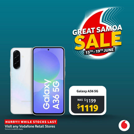Samsung Galaxy A36 5G "PICK UP FROM VODAFONE SAMOA"