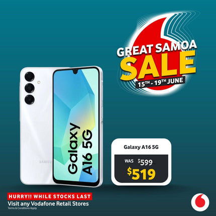 Samsung A16 5G Mobile Phone - "PICK UP FROM VODAFONE SAMOA"