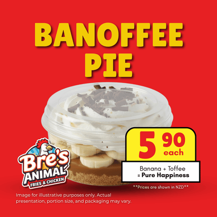 Bre's Banoffee Pie "PICKUP FROM BRE'S ANIMAL FRIES AT VAILIMA"