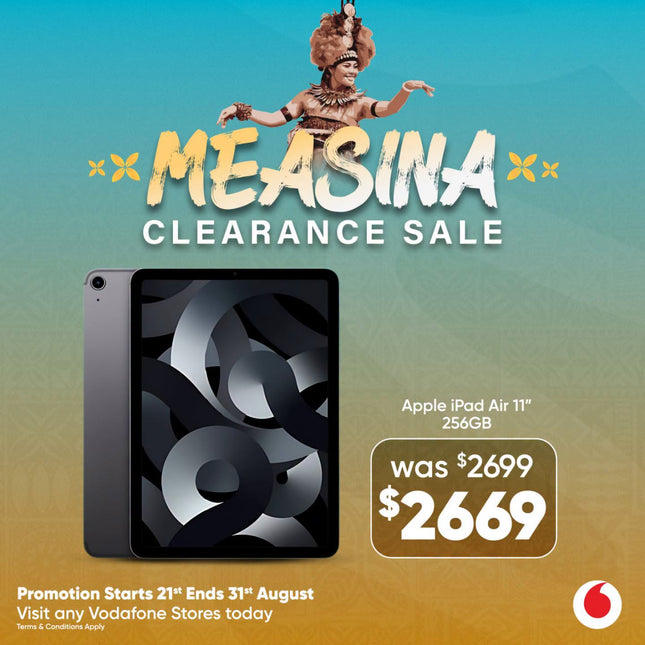 Apple 11" Ipad Air 256GB "PICK UP FROM VODAFONE SAMOA"