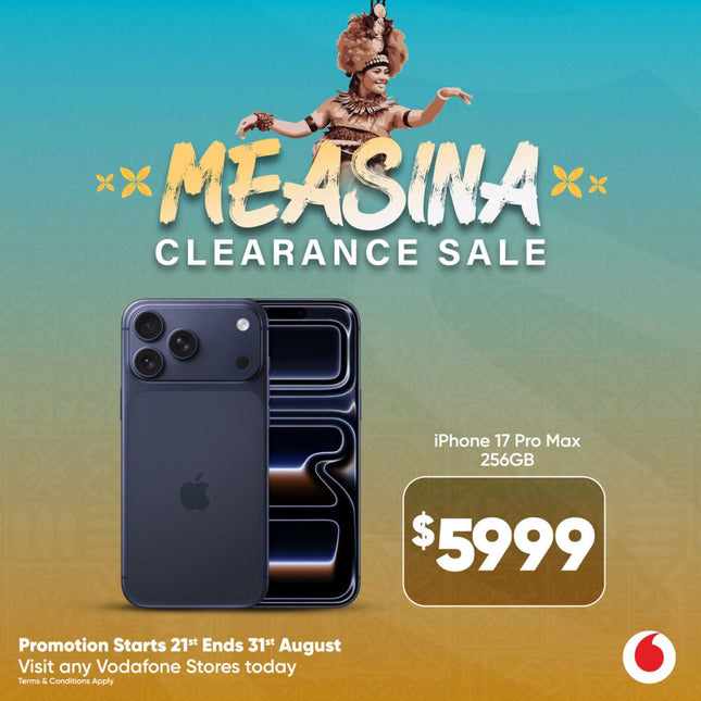 Iphone 17 Pro Max 256GB "PICK UP FROM VODAFONE SAMOA"