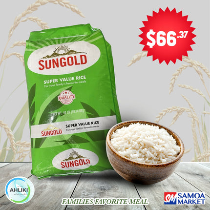 Sungold White Rice 40lb "PICKUP FROM AH LIKI WHOLESALE"