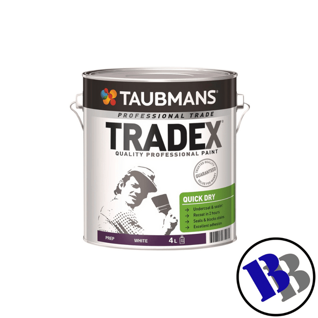 Taubmans Block Sealer Acrylic White 4L - Substitute if sold out "PICKUP FROM BLUEBIRD LUMBER & HARDWARE"