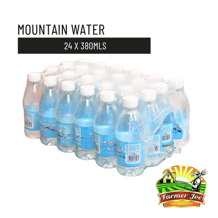 Mountain Water - 24 x 380mls "PICKUP FROM FARMER JOE SUPERMARKET VAITELE ONLY"