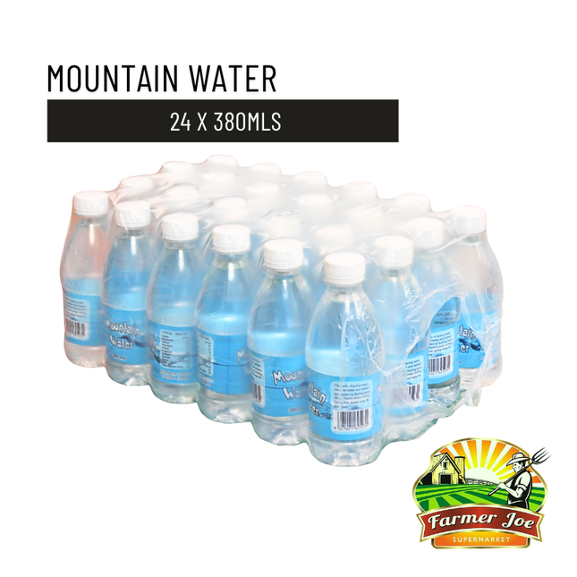 Mountain Water - 24 x 380mls "PICKUP FROM FARMER JOE SUPERMARKET VAITELE ONLY"