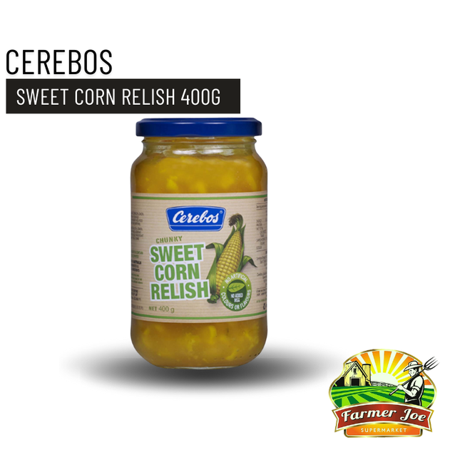 Cerebos Sweetcorn Relish 400g "PICKUP FROM FARMER JOE SUPERMARKET UPOLU ONLY"