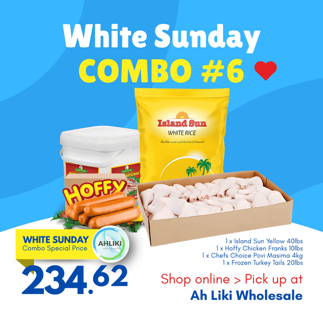 White Sunday Combo #6 "PICKUP FROM AH LIKI WHOLESALE"