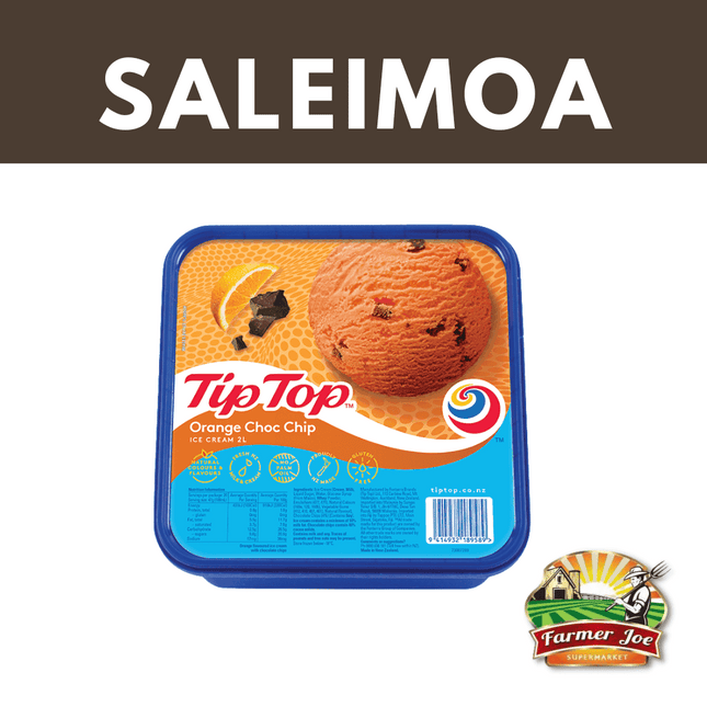 Tip Top Ice Cream 2litre Assorted "PICKUP FROM FARMER JOE SUPERMARKET SALEIMOA ONLY"