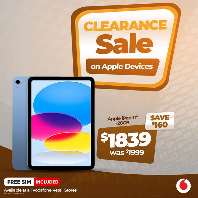 Apple 11" Ipad 128GB "PICK UP FROM VODAFONE SAMOA"