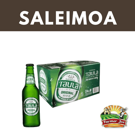 SAMOA Taula Beer Bottles 24 x 330ml "PICKUP FROM FARMER JOE SUPERMARKET SALEIMOA ONLY"