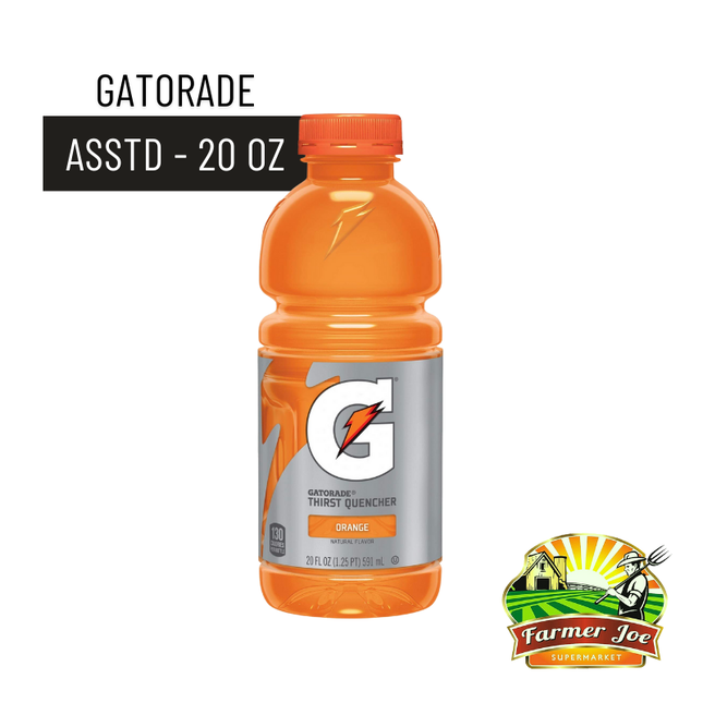 Gatorade Fruit Drink Asstd 20oz - "PICKUP FROM FARMER JOE SUPERMARKET UPOLU ONLY"