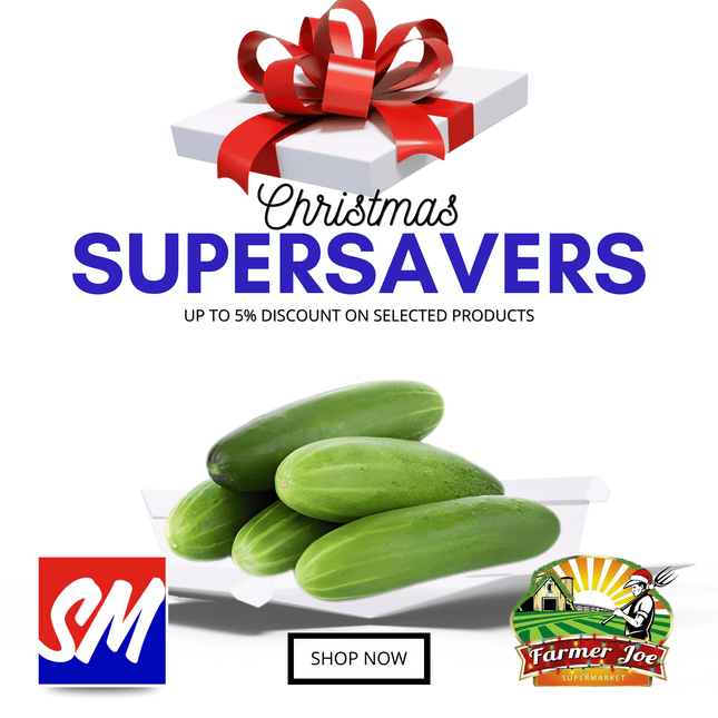 CHRISTMAS SUPERSAVER! Local Cucumber Packet "PICKUP FROM FARMER JOE SUPERMARKET VAITELE ONLY"
