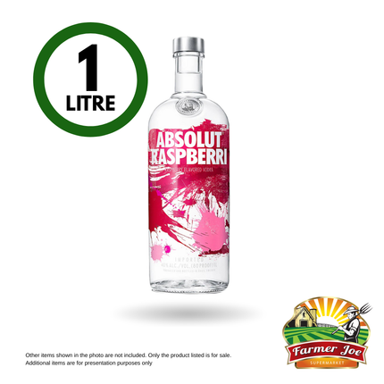 Absolut Raspberri 1Ltr [ 21+ ONLY ] "PICKUP FROM FARMER JOE SUPERMARKET VAITELE ONLY"