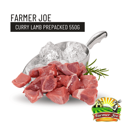 Curry Lamb Prepacked 550g "PICKUP FROM FARMER JOE SUPERMARKET VAITELE ONLY"