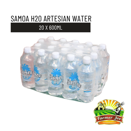 Samoa H20 Artesian Water - 20 x 1Ltr "PICKUP FROM FARMER JOE SUPERMARKET VAITELE ONLY"