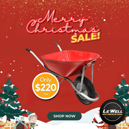 Wheel Barrow Red (PICK UP FROM LE WELL COMPANY SAVALALO ONLY)