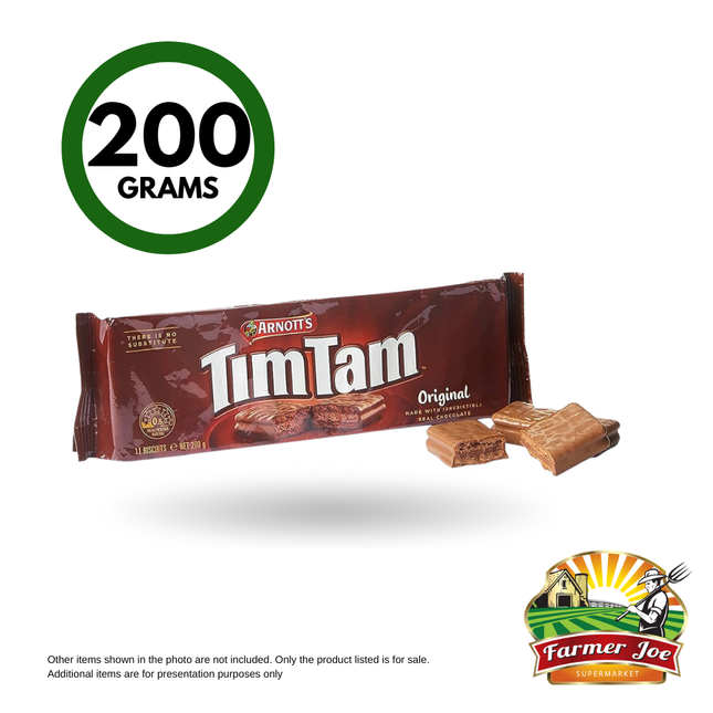 Arnotts Tim Tam Original 200g - "PICKUP FROM FARMER JOE SUPERMARKET VAITELE ONLY"