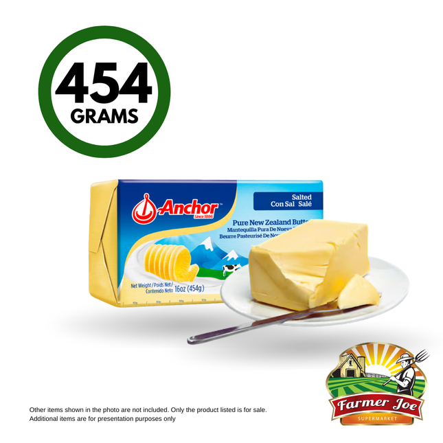 Anchor Butter 454g 1lb "PICKUP FROM FARMER JOE SUPERMARKET VAITELE ONLY"