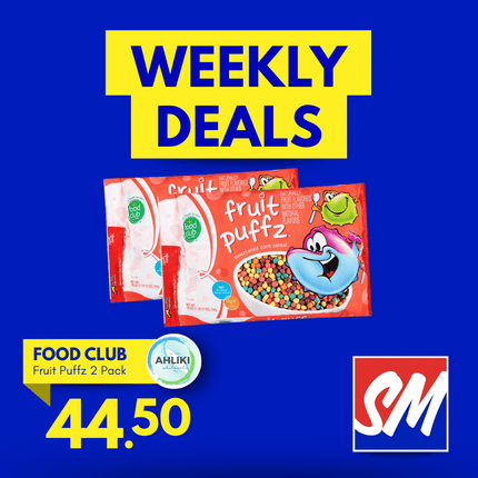 Food Club Fruit Puffz Cereal 28oz x 2PACK [NOT AVAIL AT HQ] "PICKUP FROM AH LIKI WHOLESALE"