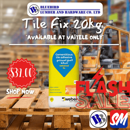 Tile Fix 20kg CTF Belcem - Weber - Substitute if sold out "PICKUP FROM BLUEBIRD LUMBER & HARDWARE VAITELE ONLY"