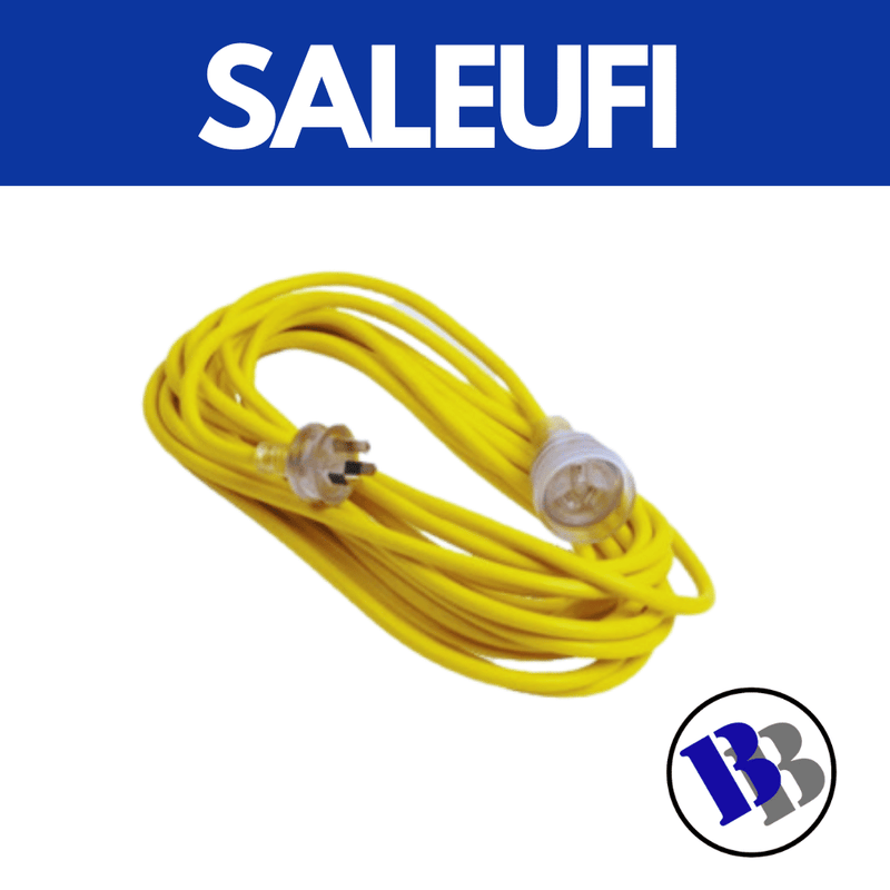 Extension Cord H/Duty 15m Yellow Electro Power - Substitute if sold out  - "PICKUP FROM BLUEBIRD LUMBER SALEUFI"