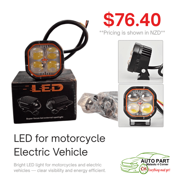 LED for Motorcycle Electric Vehicle "PICKUP FROM AUTO PARTS, MATAUTU"