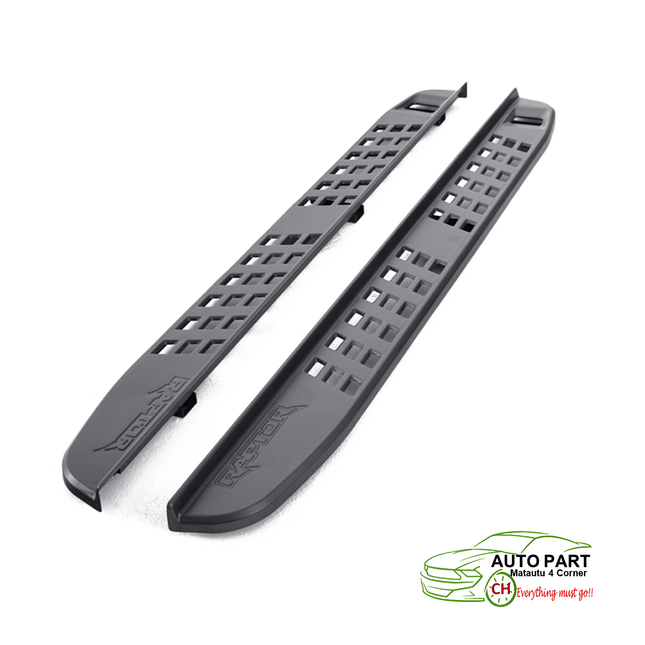 SIDE STEP: RANGER T9/RAPTOR 2023 W/RAPTOR LOGO "PICKUP FROM AUTO PARTS, MATAUTU"