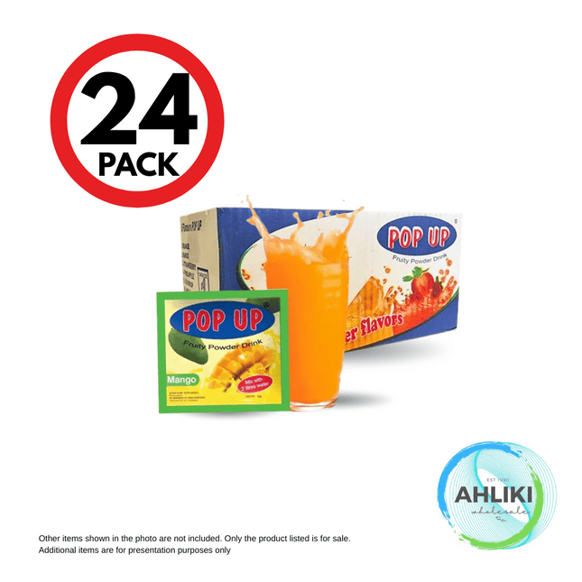 Pop Up Fruit Powder Drink Mix/Vai Lanu Assorted 4x6x10sachets "PICKUP FROM AH LIKI WHOLESALE"