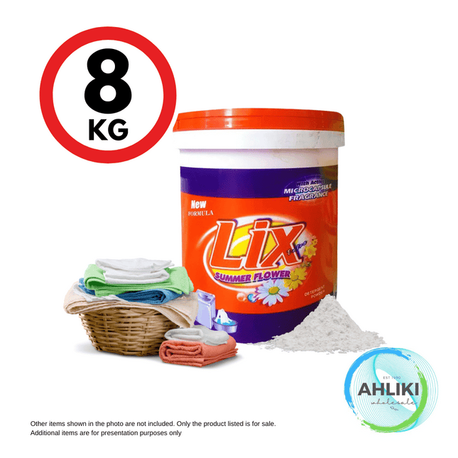 LIX Washing Powder 8kg Pail/Paelo "PICKUP FROM AH LIKI WHOLESALE"