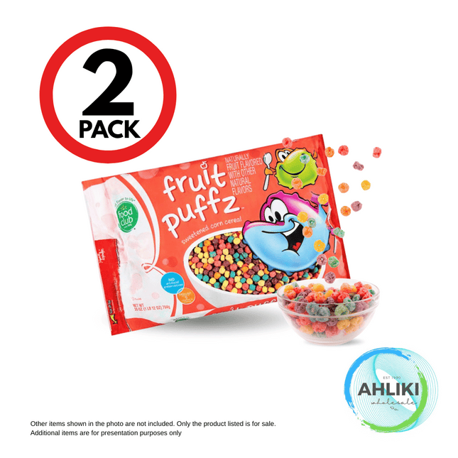Food Club Fruit Puffz Cereal 28oz x 2PACK [NOT AVAIL AT HQ] "PICKUP FROM AH LIKI WHOLESALE"