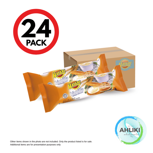 Hatari Vanilla Cream Roll 24PACK x 60g "PICKUP FROM AH LIKI WHOLESALE"