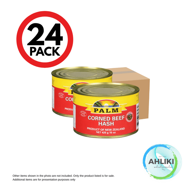 Palm Corned Beef Case of 24PACK x 16oz (425g/1Lb) [NOT AVAIL AT HQ] "PICKUP FROM AH LIKI WHOLESALE ONLY"