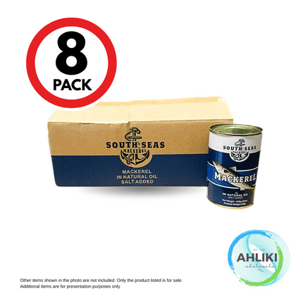 South Seas Mackerel Elegi Natural Oil 8PACK x 425g [SORRY, SOLD OUT] "PICKUP FROM AH LIKI WHOLESALE UPOLU ONLY"