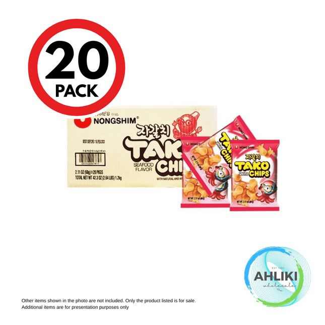 TAKO Chips Snacks Case 60g x 20PACK [SOLD OUT] "PICKUP FROM AH LIKI WHOLESALE"
