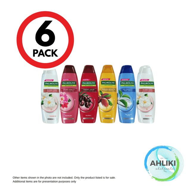 Palmolive Shampoo 6PACK x 180ml Assorted [NOT AVAIL AT HQ] "PICKUP FROM AH LIKI WHOLESALE"